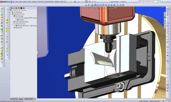 cam works 3 axis flow line help