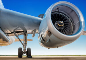 jet engine of an modern airliner