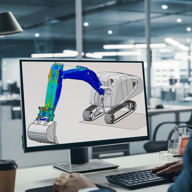 solidworks-simulation-excavator-model-reliability-industrial-equipment